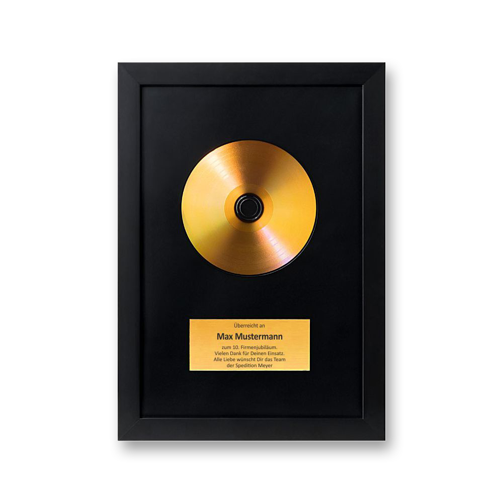 Goldene Schallplatte als personalisiertes andbild